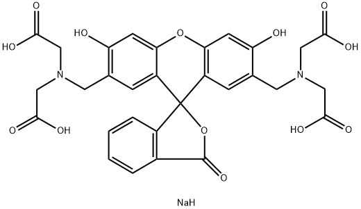 钙黄绿素钠盐,大约2-3 NA, 108750-13-6, 结构式