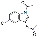 Acetic  acid  1-acetyl-5-chloro-1H-indol-3-yl  ester Structure