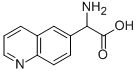 2-AMINO-2-(QUINOLIN-6-YL)ACETIC ACID, 108763-20-8, 结构式
