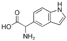 2-アミノ-2-(1H-インドール-5-イル)酢酸 化学構造式