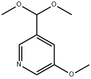 3-(Dimethoxymethyl)-5-methoxypyridine Structure