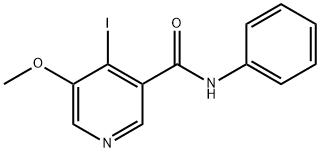 4-IODO-5-METHOXY-N-PHENYLNICOTINAMIDE Structure