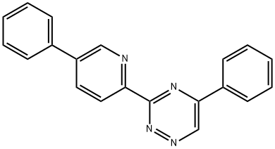 3-(4-フェニル-2-ピリジニル)-5-フェニル-1,2,4-トリアジン 化学構造式