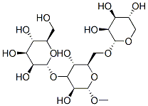 (2R,3S,4S,5S,6R)-2-[(2S,3S,4S,5R,6R)-3,5-dihydroxy-2-methoxy-6-[[(2R,3S,4S,5R)-3,4,5-trihydroxyoxan-2-yl]oxymethyl]oxan-4-yl]oxy-6-(hydroxymethyl)oxane-3,4,5-triol Structure