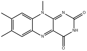 7,8,10-トリメチル-2,3,4,10-テトラヒドロピリミド[4,5-b]キノキサリン-2,4-ジオン 化学構造式