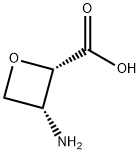 (2S, 3R)-3-amino-2-oxetanecarboxylic acid, 108865-78-7, 结构式