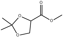 (+/-)-2,2-二甲基-1,3-二氧戊环-4-羧酸甲酯, 108865-84-5, 结构式