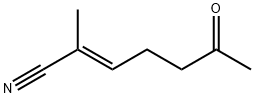 2-Heptenenitrile, 2-methyl-6-oxo-, (E)- (9CI) Structure