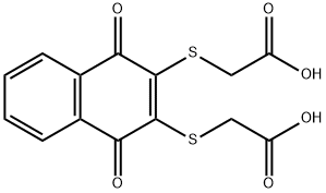 2,3-BIS(MERCAPTOACETIC ACID)-1,4-NAPHTHALENEDIONE,108900-05-6,结构式