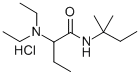 2-(Diethylamino)-N-tert-pentylbutyramide hydrochloride Structure