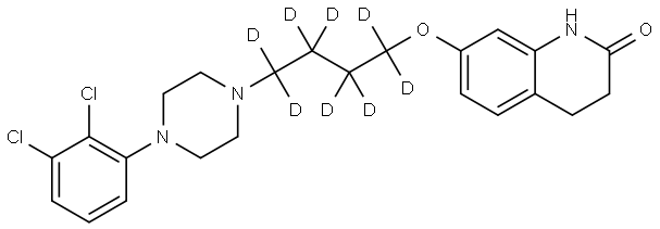 阿立哌唑氘代物(丁基)-D8,1089115-04-7,结构式