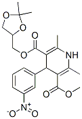 (2,2-dimethyl-1,3-dioxolan-4-yl)methyl methyl 2,6-dimethyl-4-(3-nitrop henyl)-1,4-dihydropyridine-3,5-dicarboxylate Structure