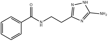 N-[2-(5-amino-4H-1,2,4-triazol-3-yl)ethyl]benzamide Struktur