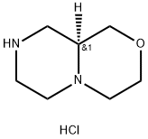 (S)-オクタヒドロピラジノ[2,1-C][1,4]オキサジン二塩酸塩 化学構造式