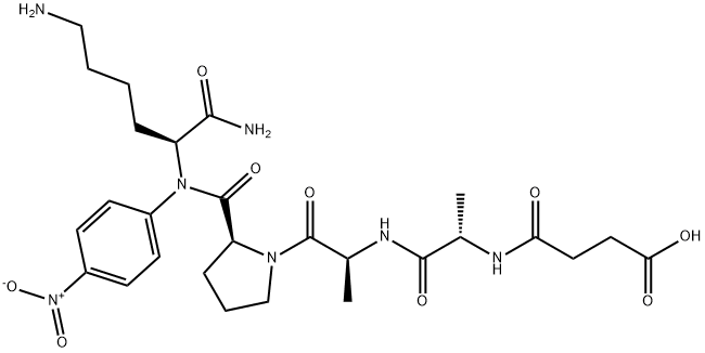 SUC-ALA-ALA-PRO-LYS-PNA,108929-39-1,结构式