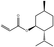 (1S,2R,5S)-2-异丙基-5-甲基环己基丙烯酰基酯 结构式