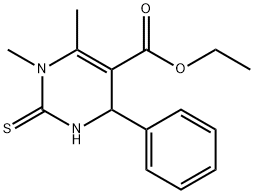 ETHYL 1,6-DIMETHYL-4-PHENYL-2-THIOXO-1,2,3,4-TETRAHYDRO-5-PYRIMIDINECARBOXYLATE Struktur