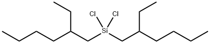 ジクロロビス(2-エチルヘキシル)シラン 化学構造式