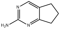 6,7-ジヒドロ-5H-シクロペンタ[D]ピリミジン-2-アミン 化学構造式
