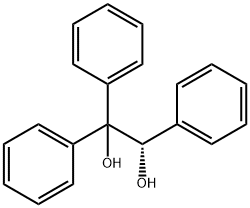 (S)-(-)-1,1,2-三苯基-1,2-乙二醇 结构式