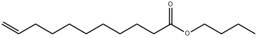 10-十一烯酸丁酯,109-42-2,结构式