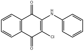 3-anilino-2-chloro-1,4-naphthoquinone Struktur