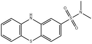 N,N-二甲基吩噻嗪-2-磺酰胺 结构式