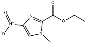 1-メチル-4-ニトロイミダゾール-2-カルボン酸エチル 化学構造式