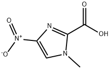 1-甲基-4-硝基-咪唑-2-甲酸 结构式