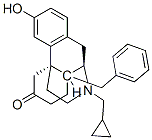 17-(シクロプロピルメチル)-3-ヒドロキシ-14-(フェニルメチル)モルフィナン-6-オン 化学構造式