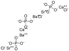 掺杂铕的钡钙锶氯化物磷酸盐, 109037-74-3, 结构式