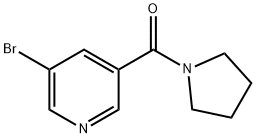 3-BROMO-5-(PYRROLIDINOCARBONYL)PYRIDINE, 1090388-79-6, 结构式