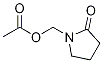 1-[(acetyloxy)Methyl]-2-Pyrrolidinone Struktur