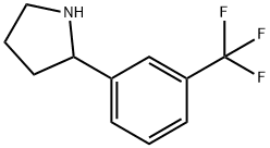 2-[3-(トリフルオロメチル)フェニル]ピロリジン 化学構造式