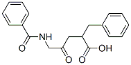 5-benzamido-2-benzyl-4-oxo-pentanoic acid Structure