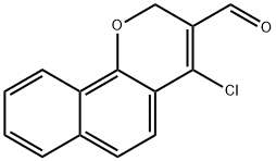4-CHLORO-2H-BENZO[H]CHROMENE-3-CARBALDEHYDE Struktur