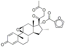 21-Acetyloxy DeschloroMoMetasone Furoate 9,11-Epoxide Structure