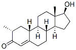 Estr-4-en-3-one, 17.beta.-hydroxy-2.alpha.-methyl- Struktur