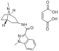 1-メチル-N-(8-メチル-8-アザビシクロ[3.2.1]オクタ-3-イル)-1H-インドール-3-カルボアミド 化学構造式