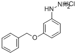 3-Benzyloxyphenylhydrazine hydrochloride Struktur