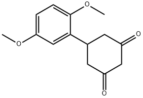5-(2,5-dimethoxyphenyl)cyclohexane-1,3-dione Struktur