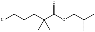 Isobutyl 5-chloro-2,2-dimethylvalerate Structure