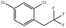 2,4-Dichloro-1-(2,2,2-trifluoroethyl)-benzene Struktur