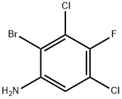 2-Bromo-3,5-dichloro-4-fluoroaniline Struktur