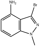 4-Amino-3-bromo-1-methylindazole Struktur