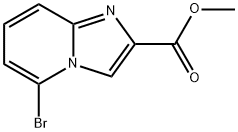 5-ブロモイミダゾ[1,2-A]ピリジン-2-カルボン酸メチルエステル 化学構造式