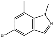 5-溴-1,7-二甲基-1H-吲唑, 1092352-34-5, 结构式