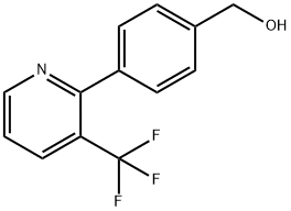 {4-[3-(trifluoromethyl)-2-pyridinyl]phenyl}methanol Struktur