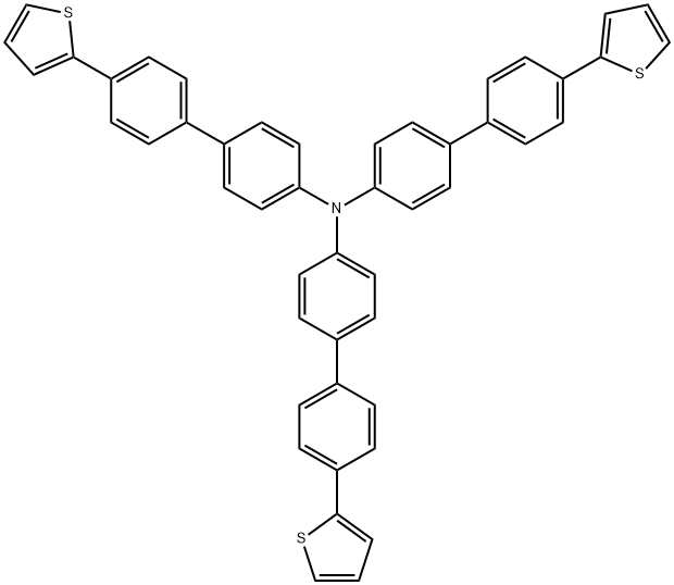 Tris(4-(5-phenylthiophen-2-yl)phenyl)amine Structure