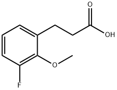3-(3-Fluoro-2-methoxyphenyl)propionicacid Structure